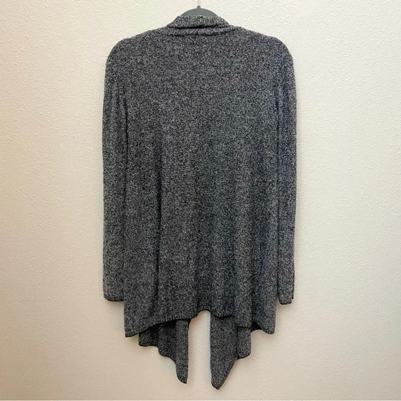 Barefoot Dreams Drape Front Calypso Blue Gray Wrap Sweater Size Small/Medium 436 - Picture 4 of 6